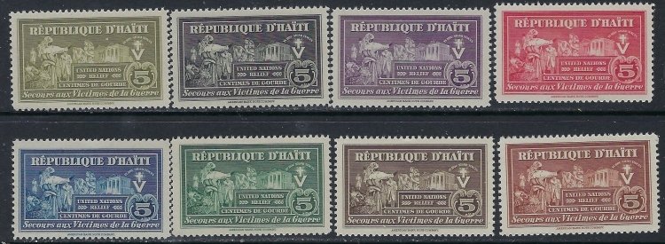 Haiti RA1-8 MNH 1944-45 set (ak4528)