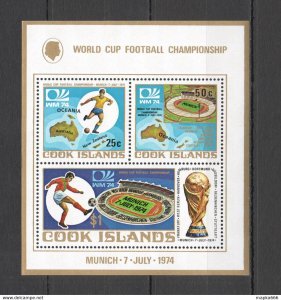 1974 Cook Islands Sport Football World Cup Munich 74 1Kb ** Nw0347