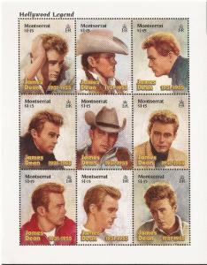 Montserrat - 1996 James Dean - Set of 2 Souvenir Sheets - 13B-005