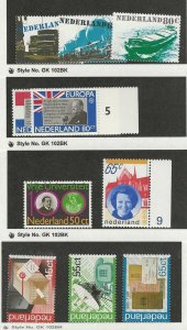 Netherlands, Postage Stamp, #602-611 Mint NH, 1980-81