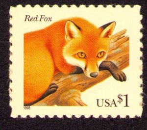 US # 3036 Red Fox $1 Self Adhesive MNH