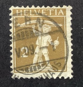 Switzerland  1909  Scott 146 used - 2c, William Tell's Son