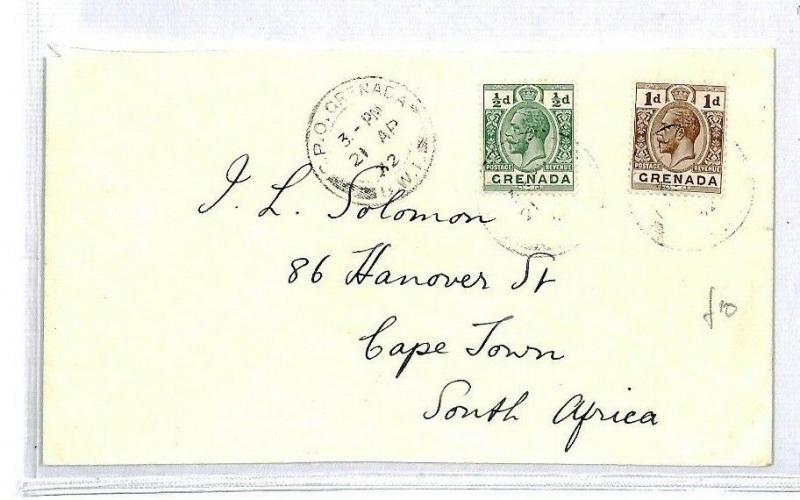 GRENADA 1932 Cover KGV Definitives {samwells-covers}CS258