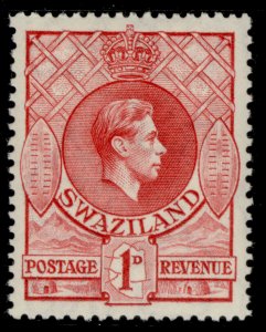 SWAZILAND GVI SG29, 1d rose-red, NH MINT.