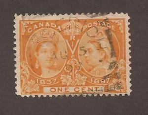 CANADA #51 USED SQUARED CIRCLE CANCEL JUBILEE FULLY DATED