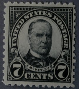 United States #559 7 Cent McKinley MNH