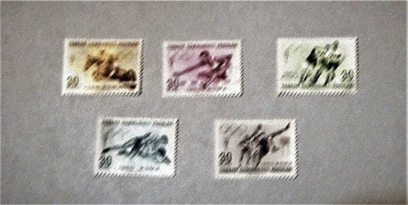 Turkey - 1488-92, MNH Set. 17th Olympic Games. SCV - $2.75