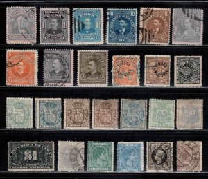 Cuba - Group of 25 Different Revenue Stamps -  Unused, Used, MX