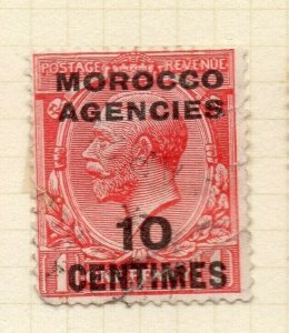 Morocco Agencies French Zone 1917-24 Issue Used 10c. Optd Surcharged NW-180590