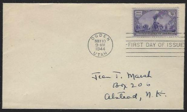 USA #922 First Day Cover Uncacheted