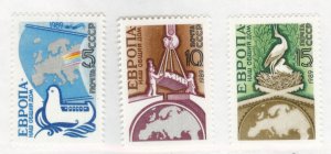 Russia Scott 5778-5780 MNH** 1989 Europe Home set