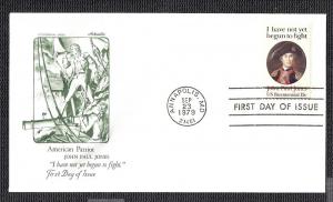 John Paul Jones 1979 Artmaster U/A FDC  BIN E162