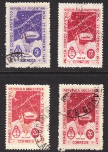 Argentina Scott 561-64 complete set F to VF used.  FREE...