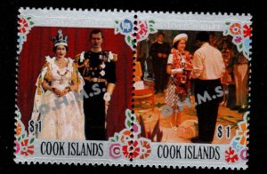 Cook Islands Scott o27 Official pair MNH**