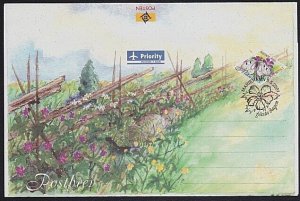 ALAND 2001 Pre Paid Flowers pictorial aerogramme / Postbrev - CTO..........B3294