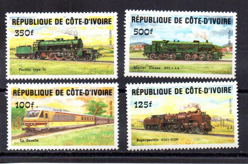 Ivory Coast 722,724,726,728 MNH