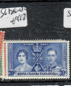 KENYA, UGANDA, TANGANYIKA  KGVI CORONATION SG 128-130    MOG     P0326B H