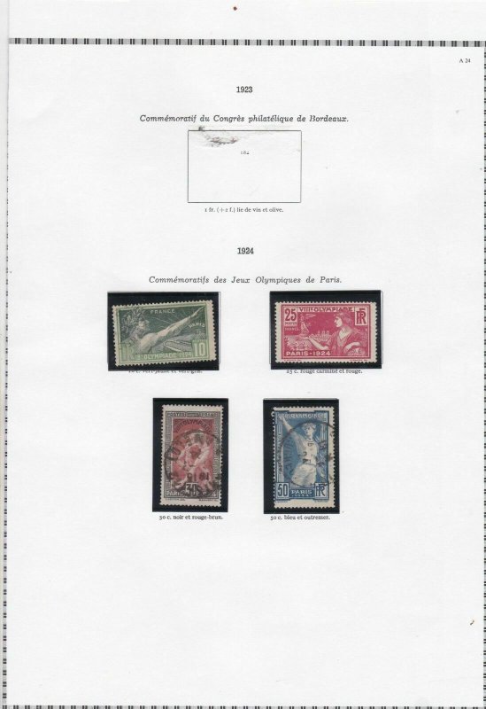 france 1924-26 stamps page ref 19848