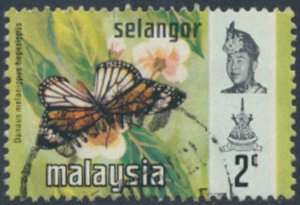 Selangor  Malaya  SC#  129 Used  Butterflies  see details & scans
