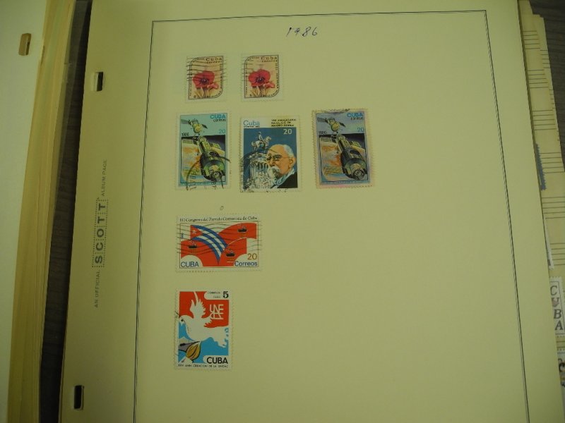 CUBA, 100s & 100s of Stamps mostly hinged on Scott pages