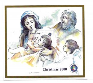 Guyana 2000 Christmas Baby Jesus S/S Sc 3563 MNH C6