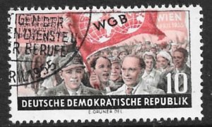 GERMANY DDR 1955 TRADE UNION CONFERENCE Issue Sc 235 VFU