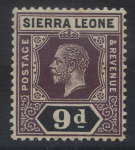 Sierra Leone -Scott 113 - KGV Definitive -1912 - MNH - Single 9p Stamp