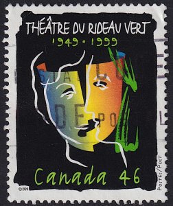 Canada - 1999 - Scott #1769 - used - Le Théâtre du Rideau Vert