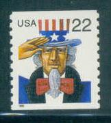 3353 22c Uncle Sam Fine MNH