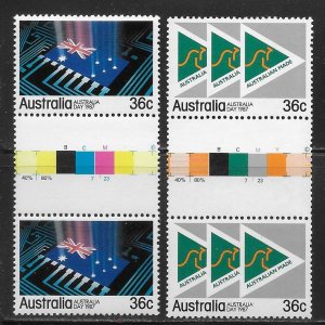 Australia 1009-10 1987 Australia Day set G/P MNH