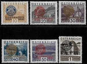 Austria #B87-92 MNH Set - Rotary Convention, Vienna