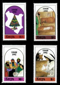 Kenya 1992 - Christmas, Nativity, Holidays - Set of 4v - Scott 583-86 - MNH