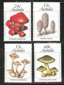 AUSTRALIA Scott 806-9 MNH** 1981 Mushroom set