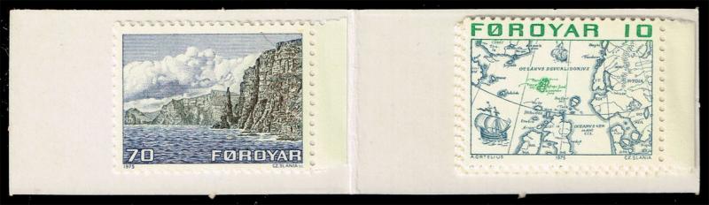 Faroe Islands #8;11 Machine Booklet; MNH