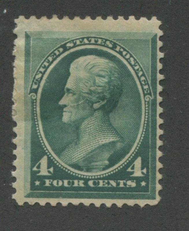 1883 US Stamp #211 4c Mint Hinged F/VF Original Gum Catalogue Value $225 