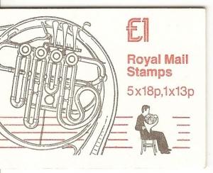 GB 1986 £1 FH6 Folded Booklet c£5