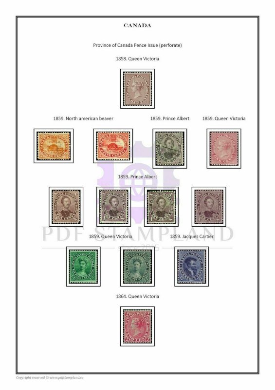 Canada 1851-2020 (2 albums) PDF STAMP ALBUM PAGES