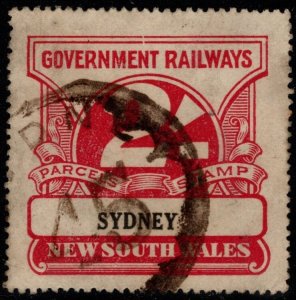1920's Australia New South Wales Government Railway 2 Shillings Parcel S...