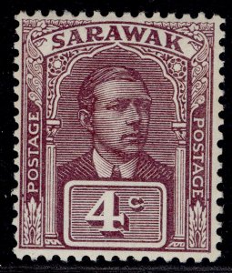 SARAWAK GV SG79, 4c brown-purple, M MINT.