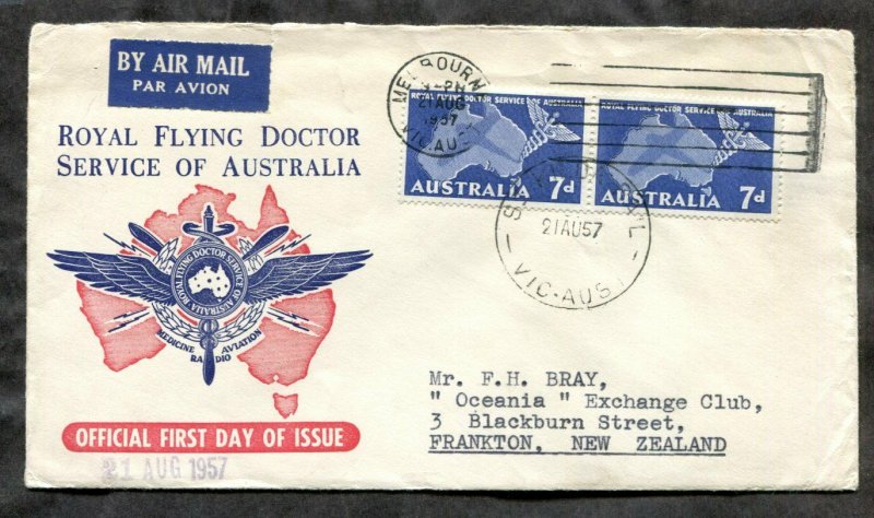 d231 - AUSTRALIA 1957 FDC Cover. Royal Flying Doctor Service