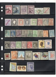 ANGOLA COLLECTION ON STOCK SHEET MINT/USED