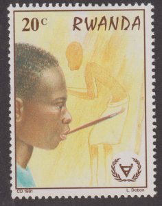 Rwanda 1059 International Year of the Disabled 1981