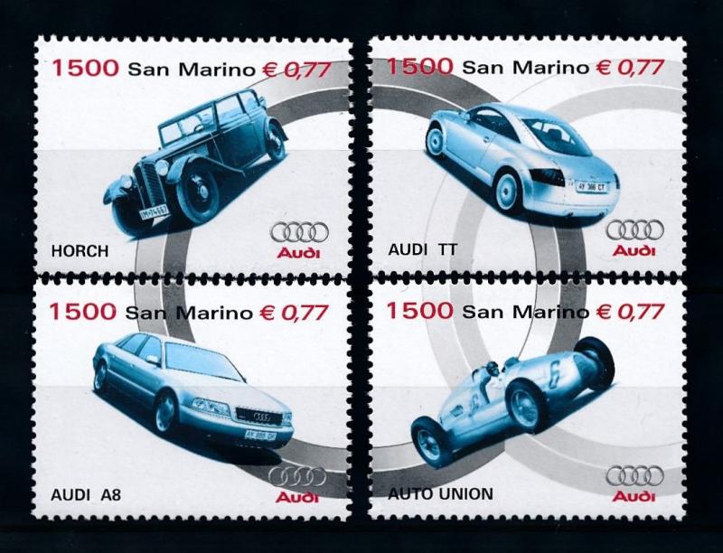 [75862] San Marino 1999 Classic Cars Audi  MNH