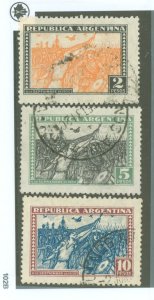 Argentina #388-390  Single