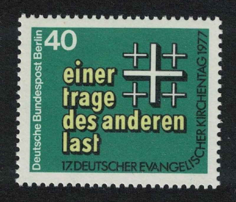 Berlin 17th Evangelical Churches Day 1977 MNH SG#B532