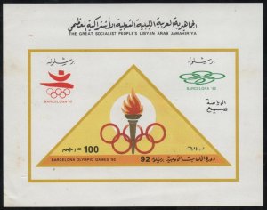 Libya 1992 MNH Stamps Souvenir Sheet Scott 1432 Sport Olympic Games