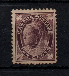 Canada 1897 10C violet Maple Leaf mint MH SC73 WS39026