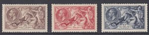 Sg450-452 1934 Re-Engraved set of 3 Seahorses Unmounted Mint (B)