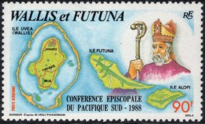 WALLIS & FUTUNA 1988 South Pacific Episcopal Conference; Scott C160; MNH