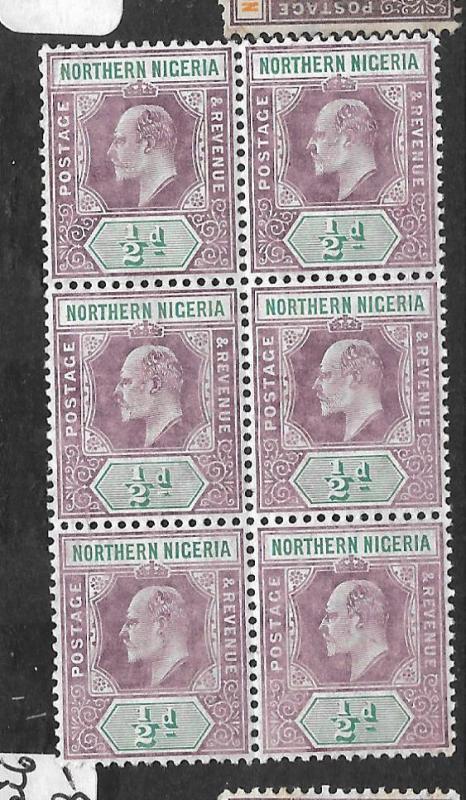 NORTHERN NIGERIA (P1309B) KE  1/2D SG 20A BL OF 6  MNH